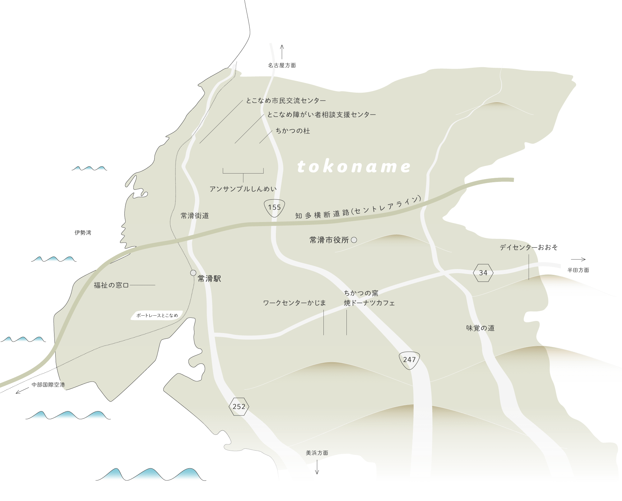 常滑社協ロケーションマップ